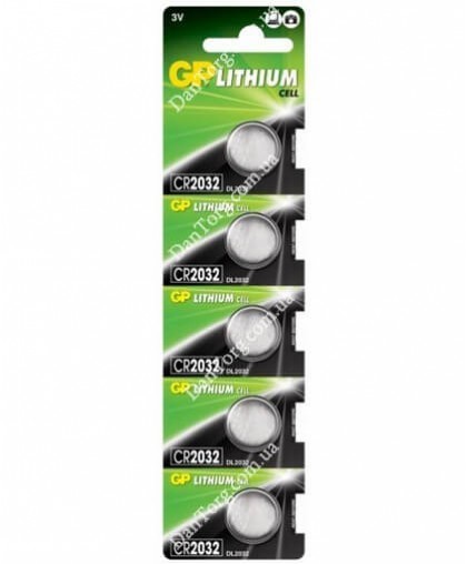 Батарейки GP CR2032 Lithium 3V