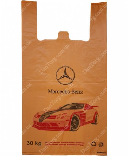 Пакет майка Mercedes 30x55